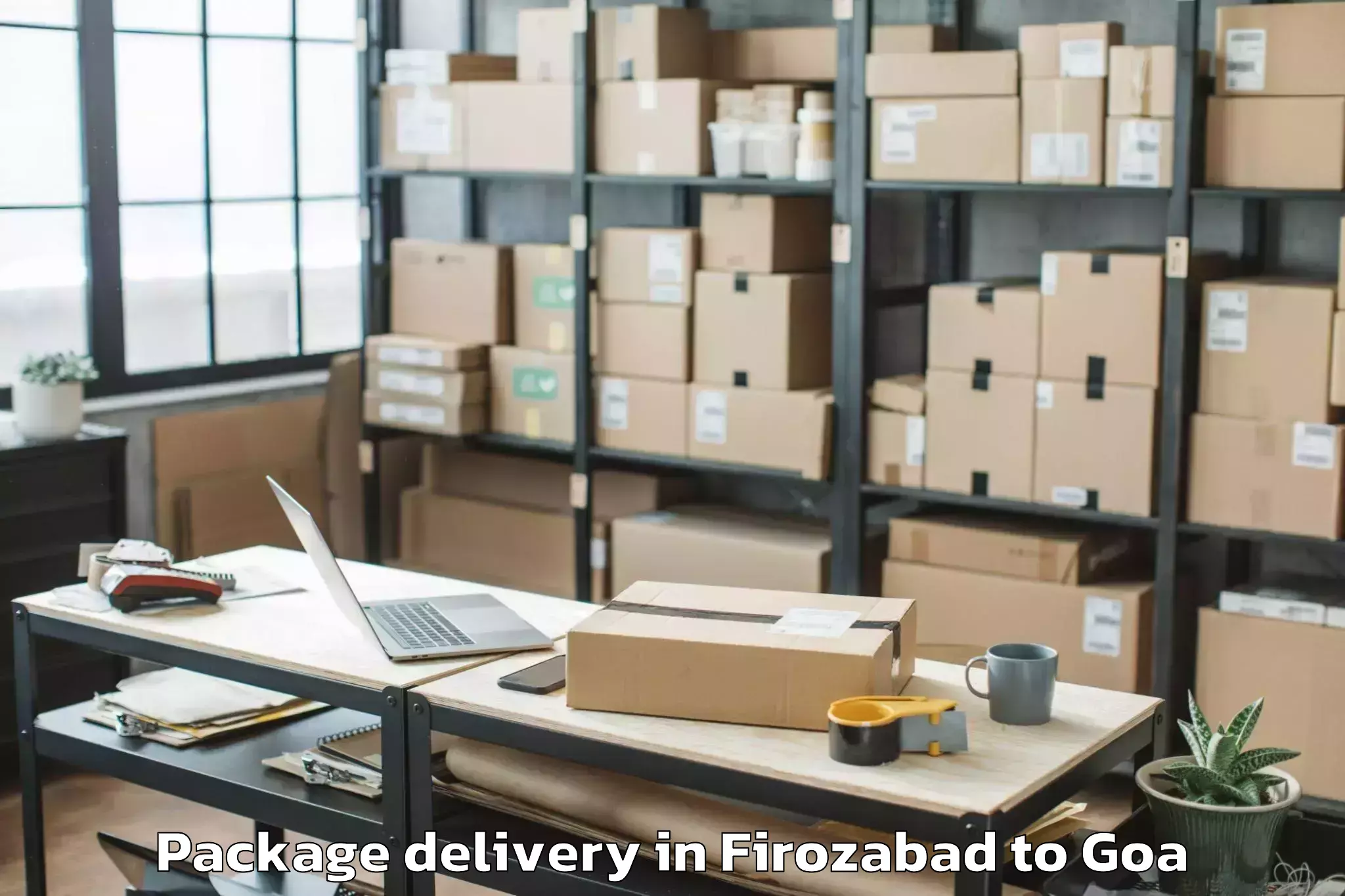 Reliable Firozabad to Candolim Package Delivery